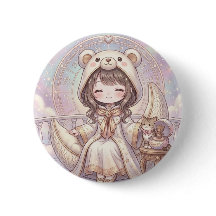 Traumhafte Träumerei: Kawaii-Mädchen im Bären-Hood