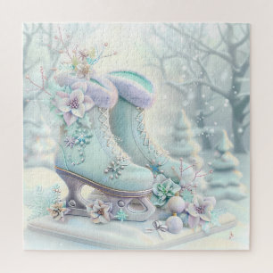 Traumhafte Weihnachtseis-Skate Puzzle