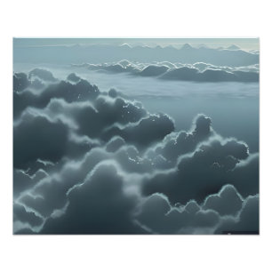 Traumhafte Wolken über majestätischen Bergen Fotodruck