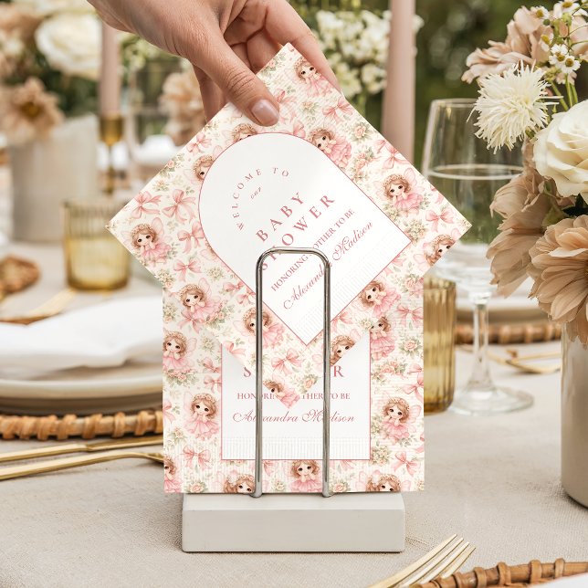Traumhafter Feengarten-Baby-Shower Serviette (Von Creator hochgeladen)