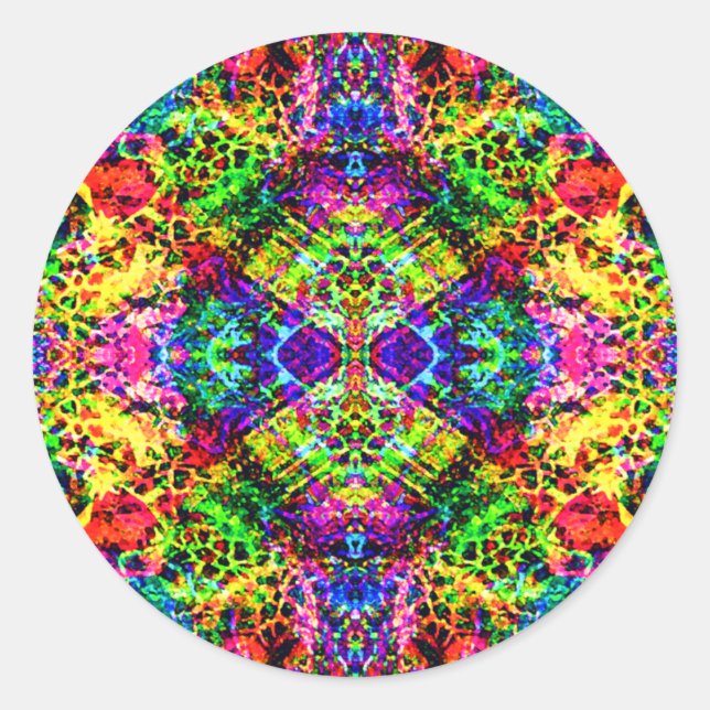 Traumhafter für mehrere Farben Runder Aufkleber (Vorderseite)