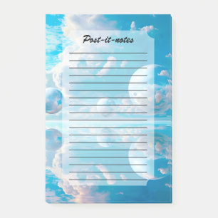 Traumhafter Himmel Surrealistische Naturlandschaft Post-it Klebezettel