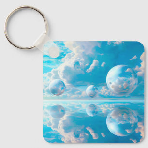 Traumhafter Himmel Surrealistische Naturlandschaft Schlüsselanhänger