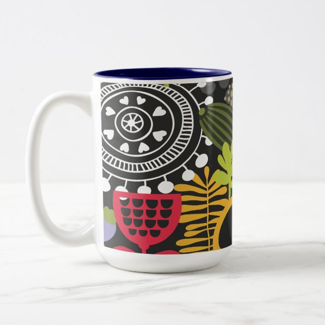Traumhafter Vogeltasse Zweifarbige Tasse (Links)