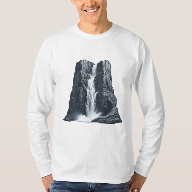 Traumhafter Wasserfall T-Shirt (Vorderseite)