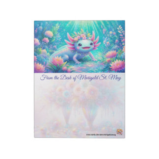 Traumhaftes Axolotl Notizbuch Notizblock