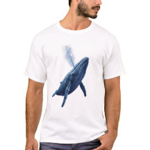 Traumhaftes Blauwal-T-Shirt