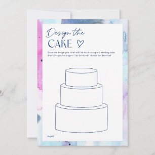 Traumhaftes Design der Hochzeitstorte Brautparty S Einladung