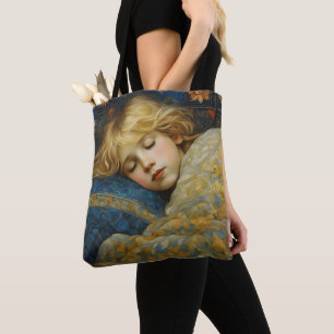 Traumhaftes Kind im Blumengeflecht Tasche