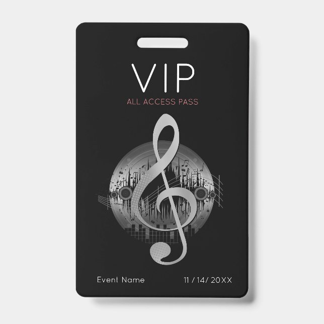 Traumhaftes Tune VIP Abzeichen Ausweis (Vorderseite)