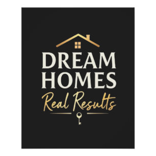 Traumhäuser Wirkliche Ergebnisse Realtor Professio Poster
