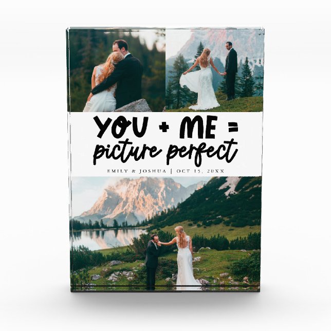 Traumhochzeit Du und Ich Bild Perfekt  Fotoblock (Vorderseite)