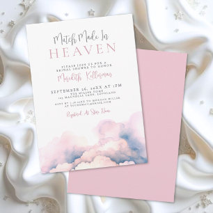 Traumhochzeit in Rosa - Brautparty Einladung