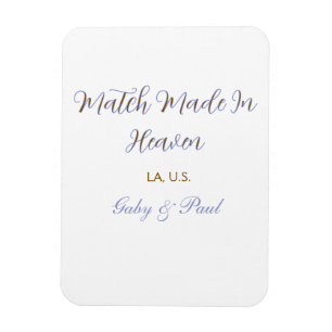 Traumhochzeit lila pastell golden name dat magnet