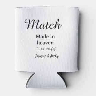 Traumhochzeit Name Datum einfache Kalligrafie Dosenkühler