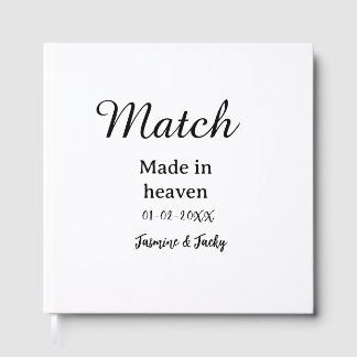 Traumhochzeit Name Datum einfache Kalligrafie Gästebuch