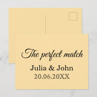 Traumhochzeit-Streichholzschachtel – Premium-Editi Postkarte