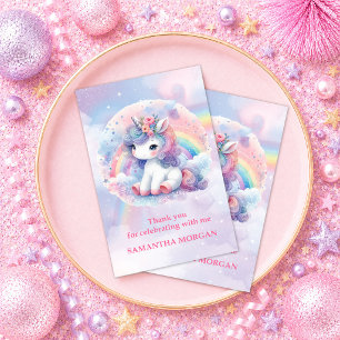 Träumige Pastell-Einhorn-Zauber-Tag-Dankeschön-Kar Dankeskarte
