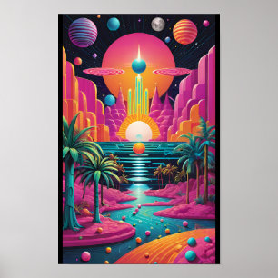 Trauminsel Utopia - Ken Gage Surreal Art Poster