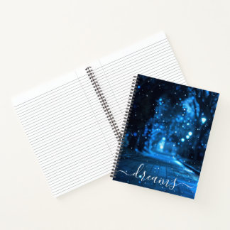 Traumjournal Blaue Nachtweg individuell Notizbuch