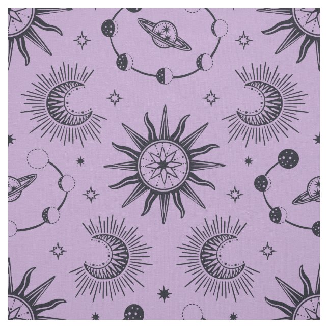 Traumlila und schwarz stoff (Muster)