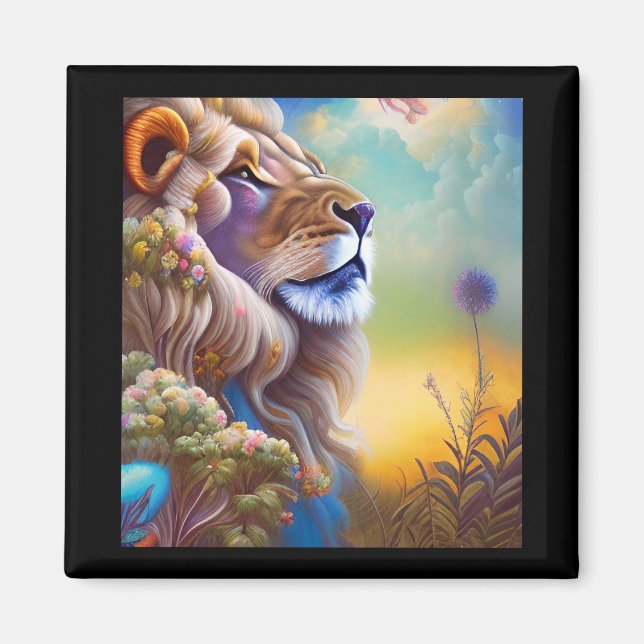 Traumlionenmagnet Magnet (Vorne)