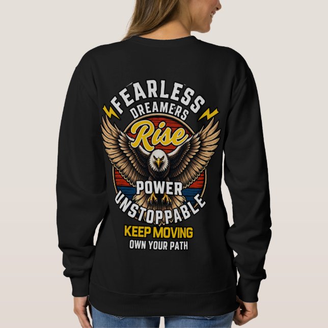 Traumloser Adler Sweatshirt (Rückseite)