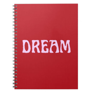 TraumNotebook in Rot und Rosa Notizblock