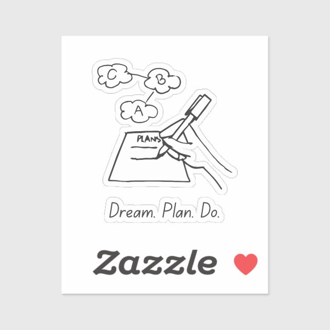 Traumplan Do - Aktionsticker Aufkleber (Blatt)