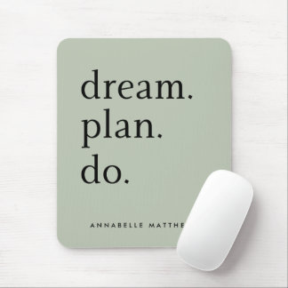 Traumplan Do | Moderne Minimalistische Größe Grün Mousepad