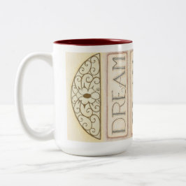 Traumplan erstellen Wiederholung der Kaffee-Tasse Zweifarbige Tasse