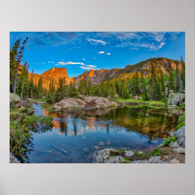 Traumseenlandschaft Poster (Vorne)