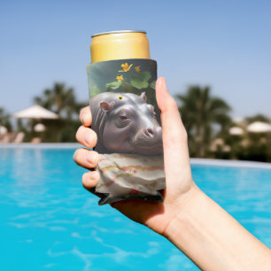 **"Träumskorb: Ein Baby Hippo's Cosy Nickerchen"** Selters Dosenkühler