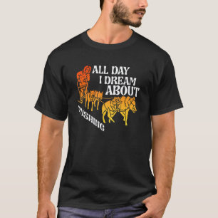 Träumt den ganzen Tag von Schlittenhunde-Zerren H T-Shirt