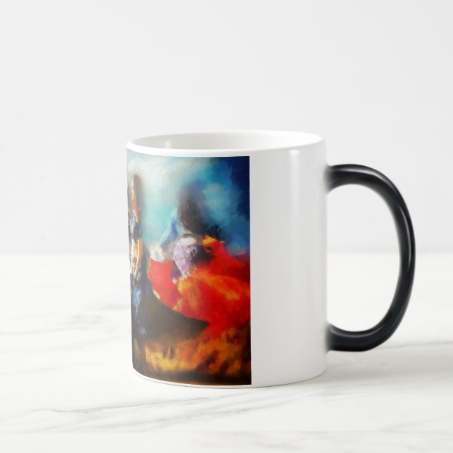 Traumtänzer-Kunst-Kaffee-Tasse Verwandlungstasse (Rechts)