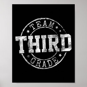 Traumteam der dritten Klasse 3. Klasse erster Schu Poster