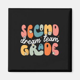 Traumteam der zweiten Klasse Byck To School Hallo Magnet