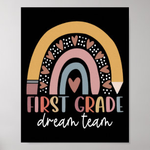 Traumteam-Lehrer der ersten Klasse Kids zurück in Poster