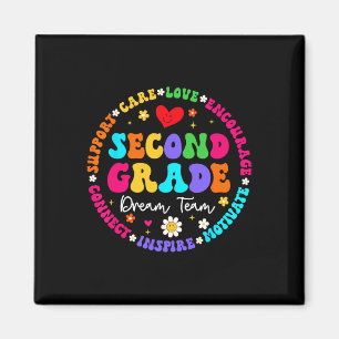 Traumteam-Lehrer-Liebe zum zweiten Schuljahr Zurüc Magnet
