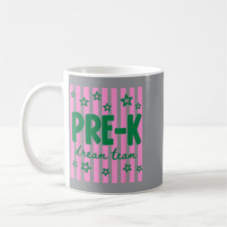 Traumteam Vorschule Zurück zur Schule Vorschullehr Kaffeetasse