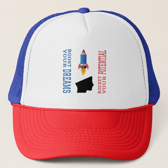 Traumverstärker und potenzielle Rakete Truckerkappe (Vorderseite)