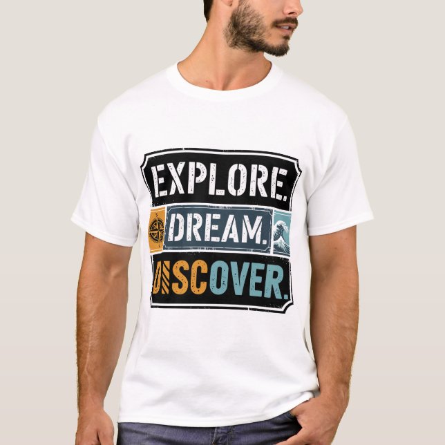 Traumvorstellung entdecken Erlebnisreise-Angebot T-Shirt (Vorderseite)