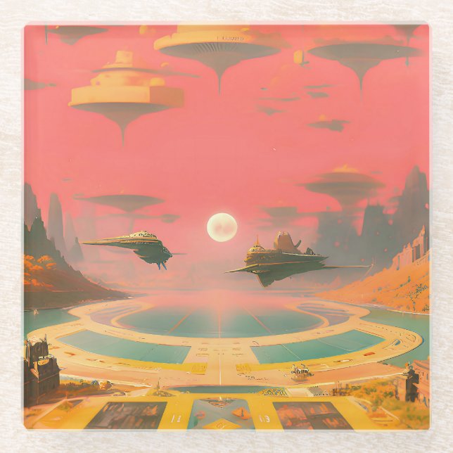 Traumwelt Glasuntersetzer (Vorderseite)