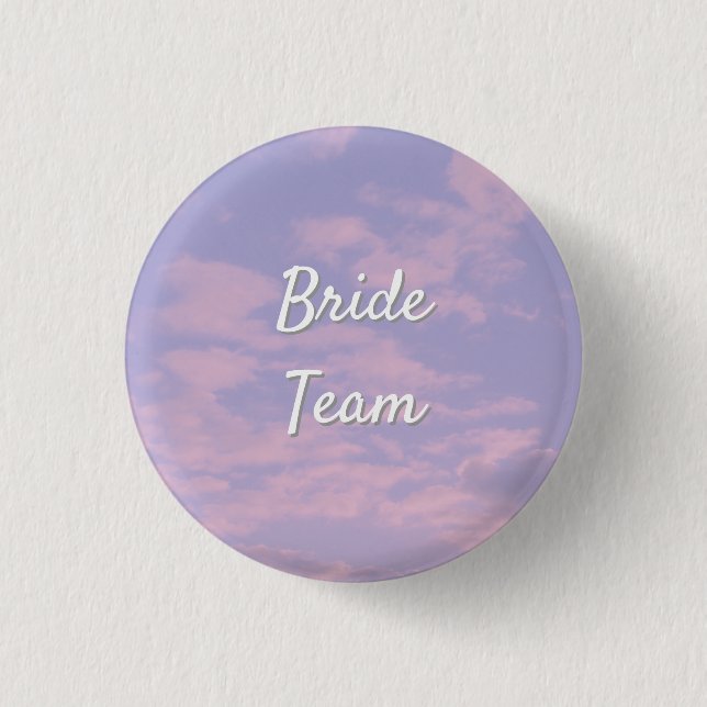 Traumwolken Lover Bachelorette Bride Team Button (Vorderseite)