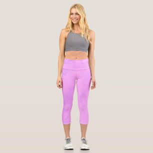 Traumwolken - Rosa Capri Leggings