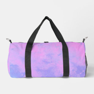 Traumwolkeneffekt rosa lila duffle bag
