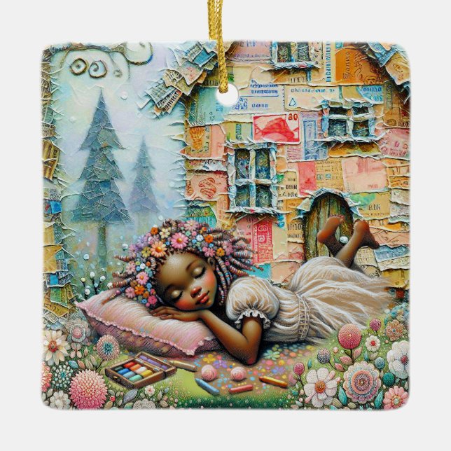 Träumzeit Keramikornament (Vorderseite)