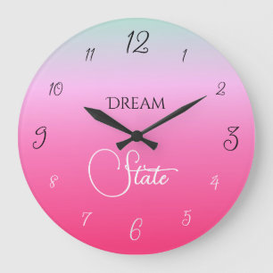 Traumzustandsgradient Große Wanduhr