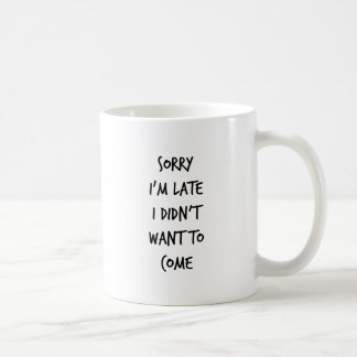 Traurig bin ich ich wollte nicht, um zu kommen kaffeetasse