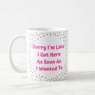 Traurig bin ich spät kaffeetasse
